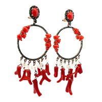 Earrings Cianfrone Gioielli Woman in Silver Corallo CRISOR12 - CRISOR12